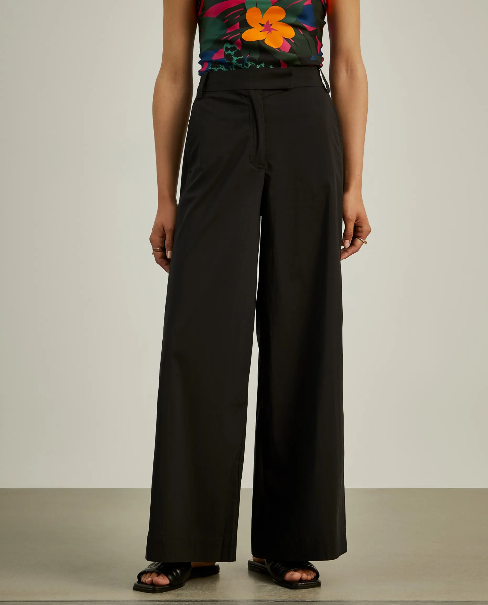 Calças culotte com cintura ajustável|LION OF PORCHES Fashion