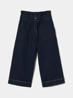 Calças denim com folho|LION OF PORCHES Discount
