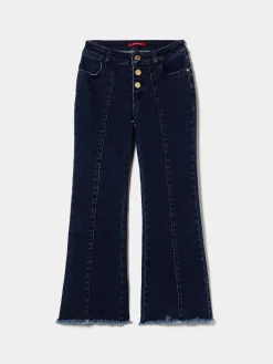 Calças denim com franjas|LION OF PORCHES Cheap