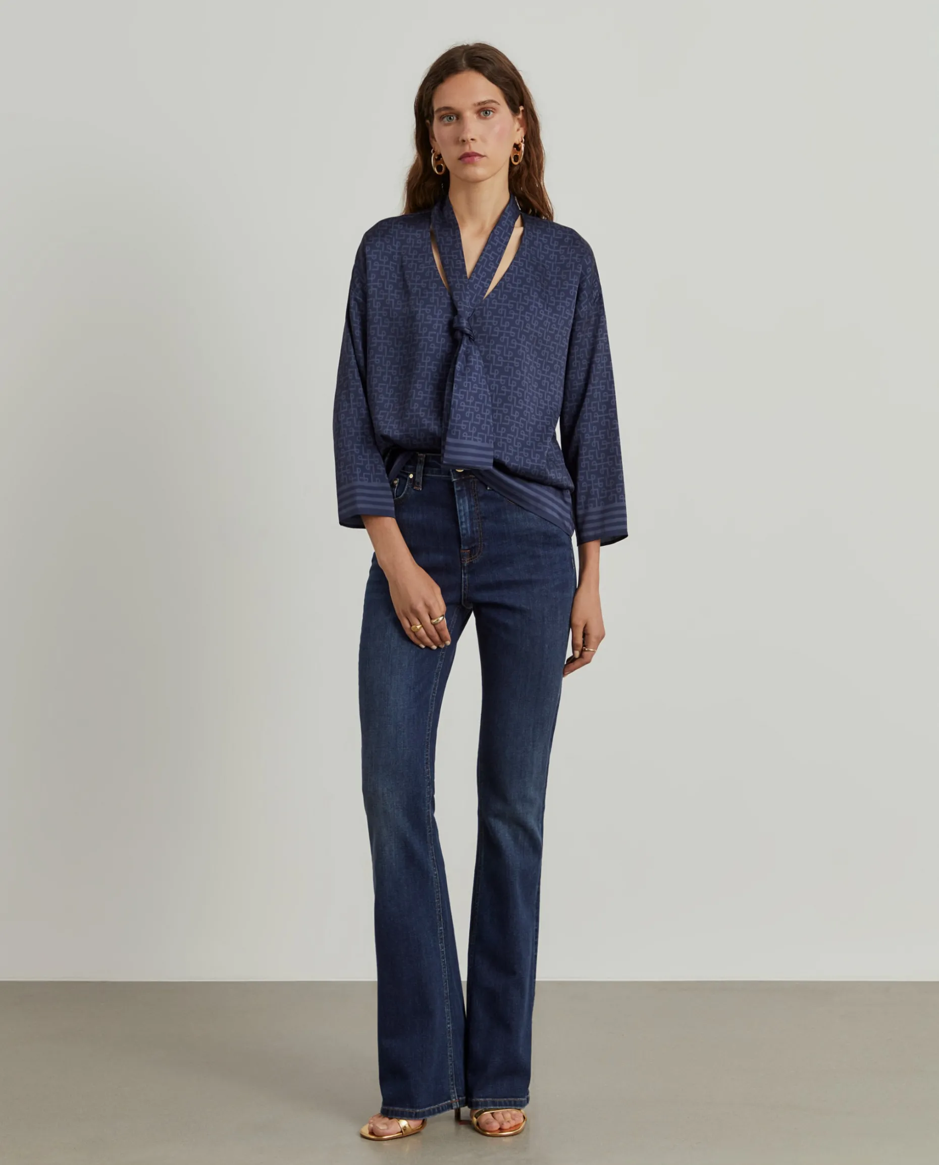 Calças denim flare|LION OF PORCHES Discount