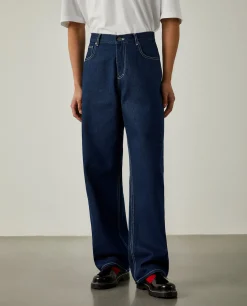 Calças denim loose fit Lion x Paatiff|LION OF PORCHES Shop
