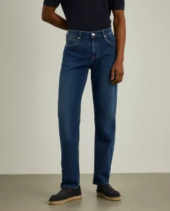 Calças denim regular fit|LION OF PORCHES Fashion