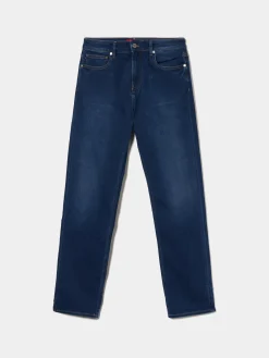 Calças denim regular fit|LION OF PORCHES Fashion