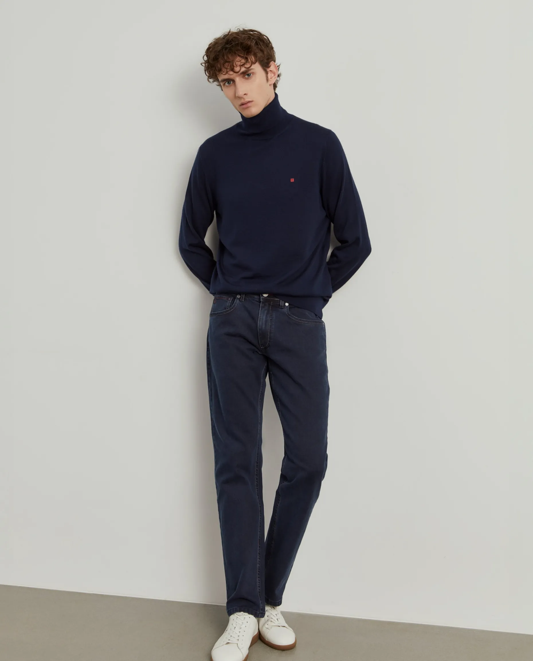 Calças denim regular fit|LION OF PORCHES New