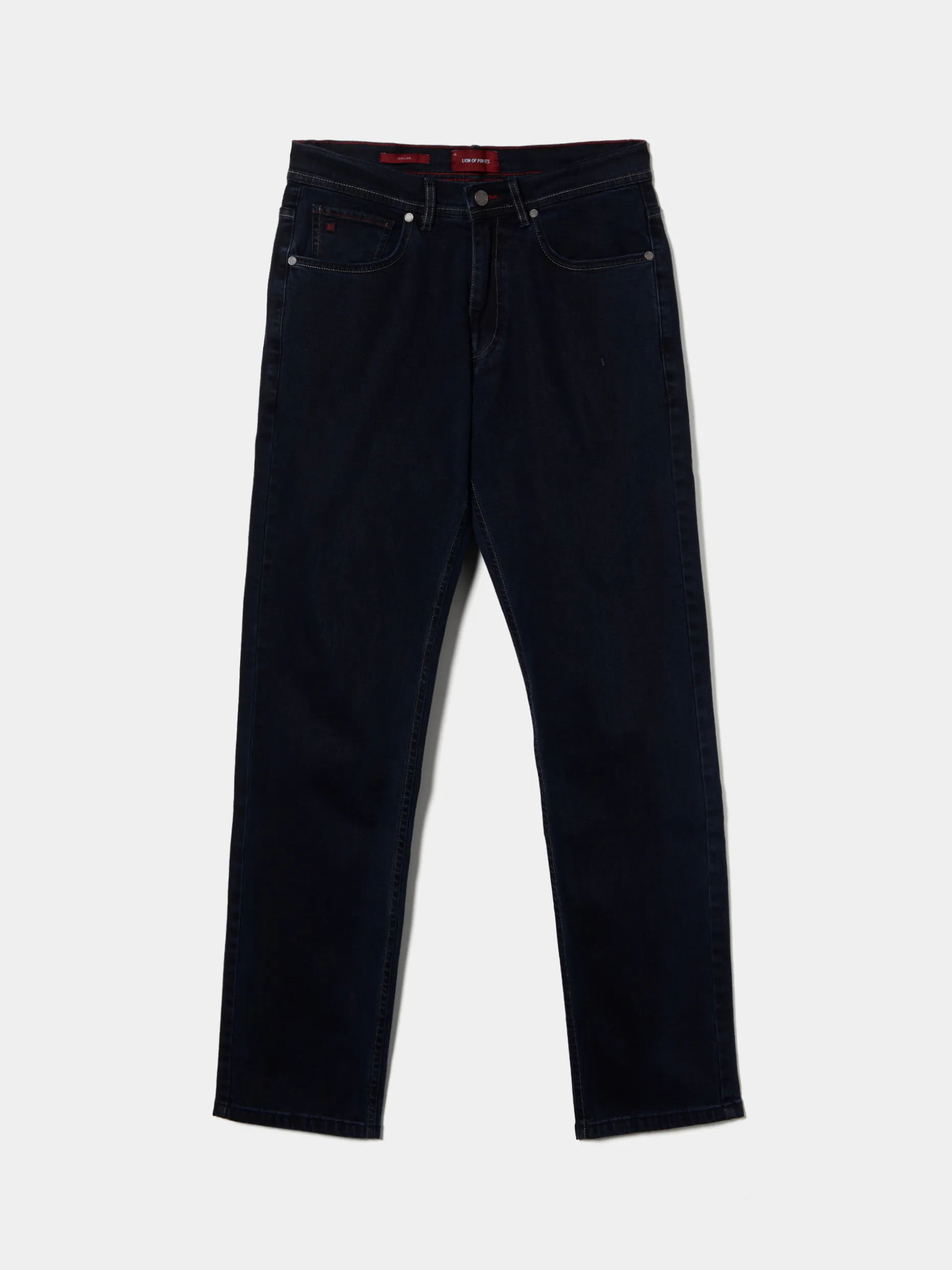 Calças denim regular fit|LION OF PORCHES New
