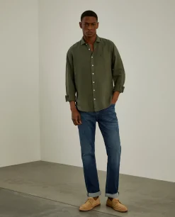 Calças denim regular fit|LION OF PORCHES Shop