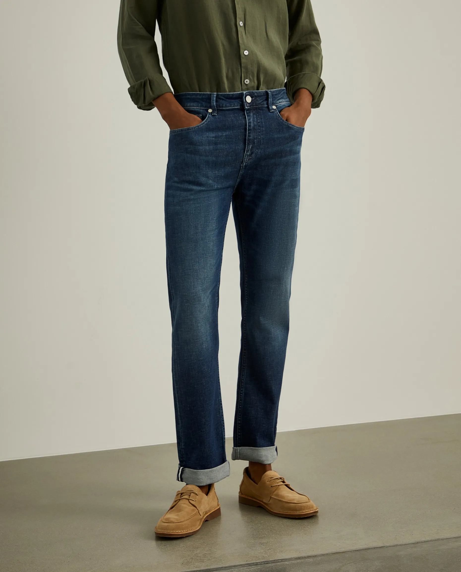 Calças denim regular fit|LION OF PORCHES Shop