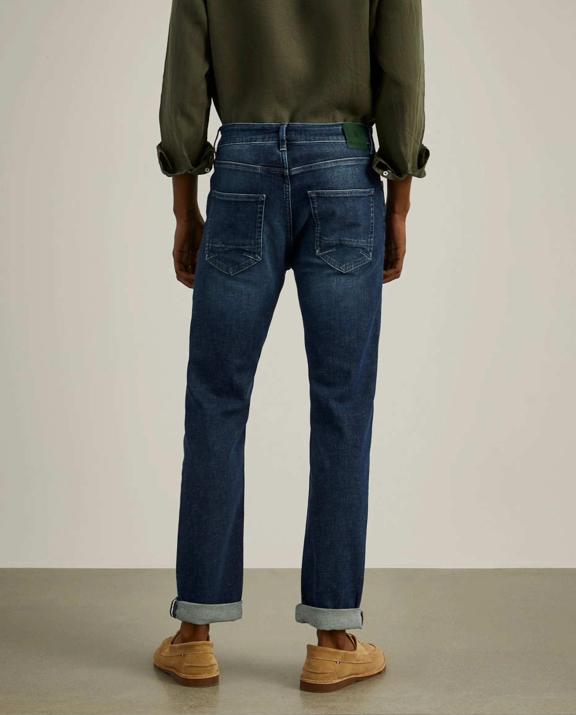Calças denim regular fit|LION OF PORCHES Shop