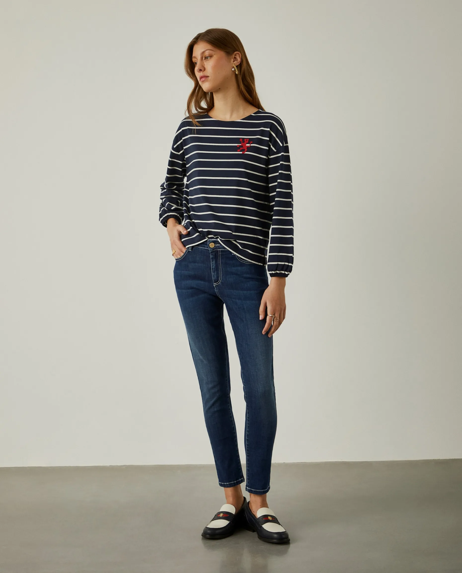 Calças denim regular fit|LION OF PORCHES Hot