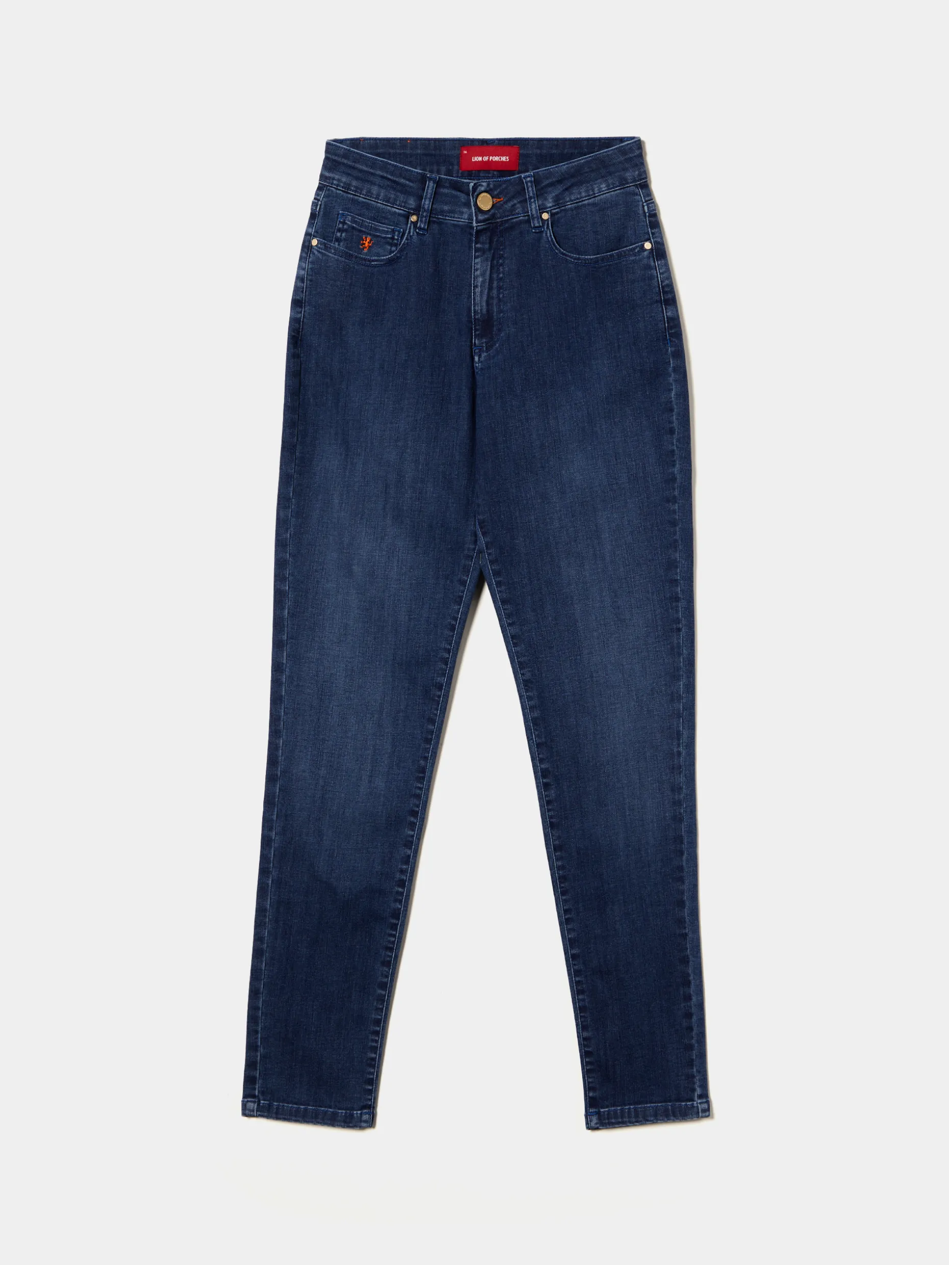 Calças denim regular fit|LION OF PORCHES Best Sale