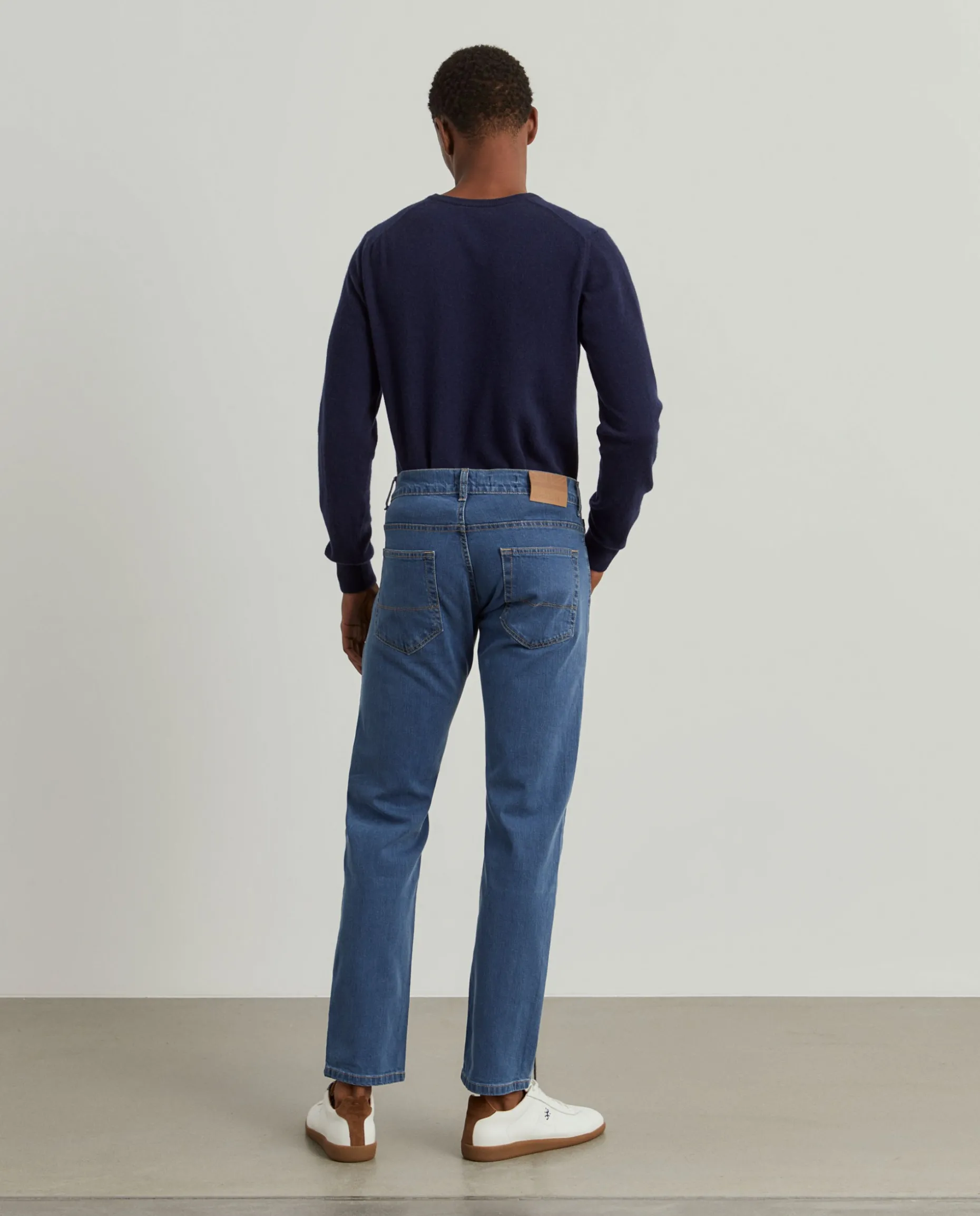 Calças denim regular fit|LION OF PORCHES Sale