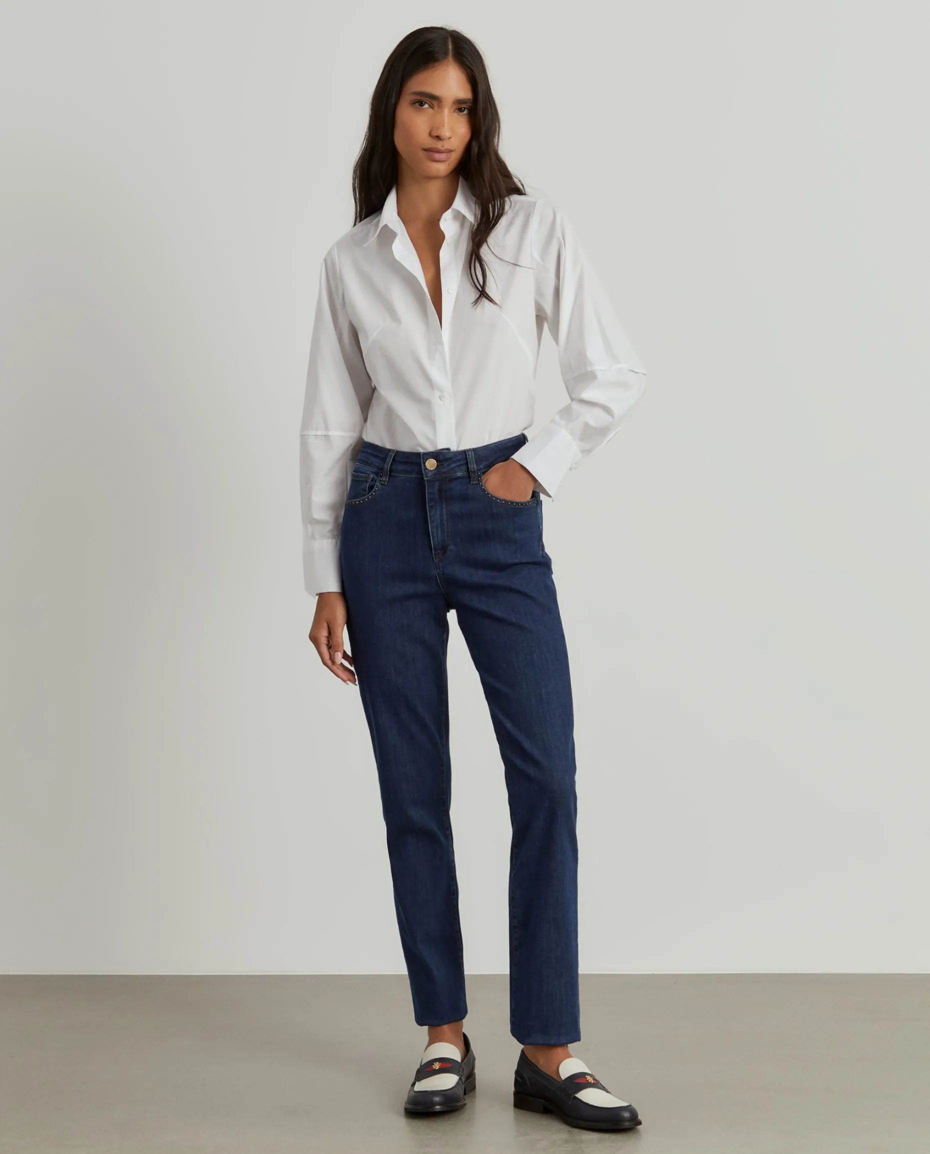 Calças denim regular fit|LION OF PORCHES Flash Sale
