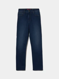 Calças denim regular fit|LION OF PORCHES Flash Sale