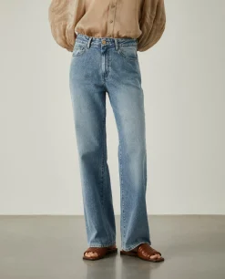 Calças denim relaxed fit|LION OF PORCHES Sale