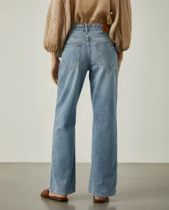 Calças denim relaxed fit|LION OF PORCHES Sale