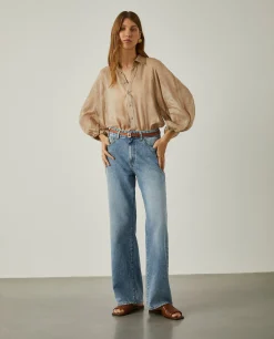 Calças denim relaxed fit|LION OF PORCHES Sale
