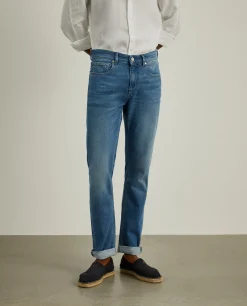 Calças denim slim fit|LION OF PORCHES Cheap