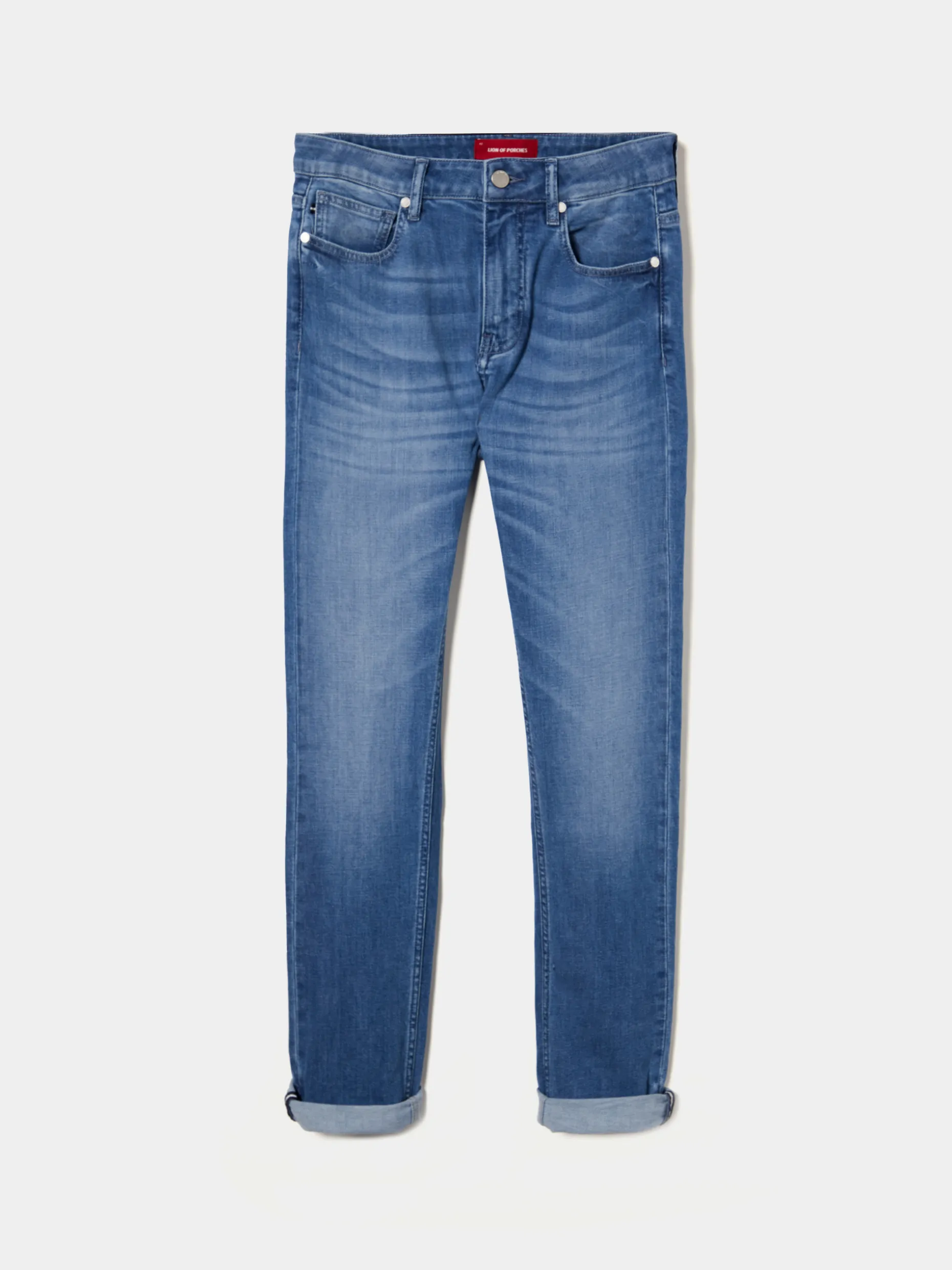 Calças denim slim fit|LION OF PORCHES Cheap
