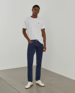 Calças denim slim fit|LION OF PORCHES New