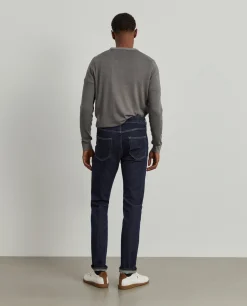 Calças denim slim fit|LION OF PORCHES Flash Sale