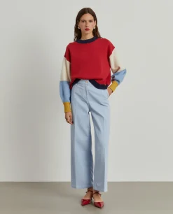 Calças denim wide leg|LION OF PORCHES Cheap