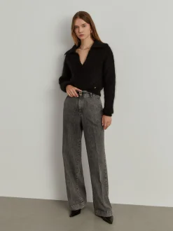 Calças denim wide leg|LION OF PORCHES Sale