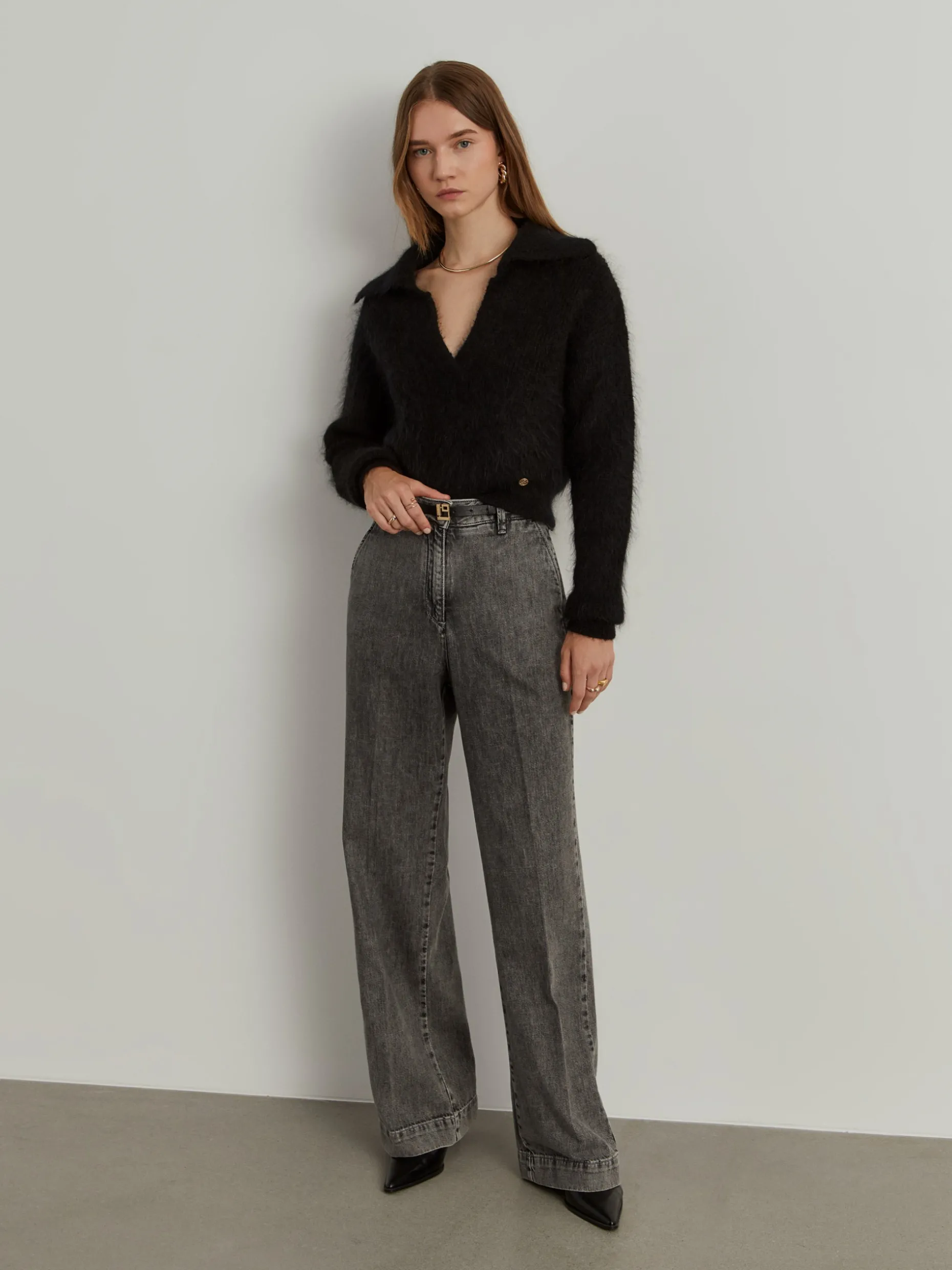 Calças denim wide leg|LION OF PORCHES Sale