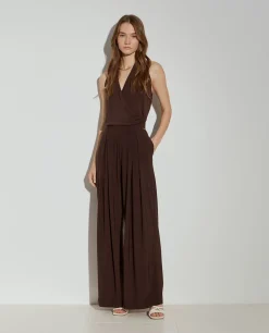 Calças fluidas wide leg|LION OF PORCHES Best Sale