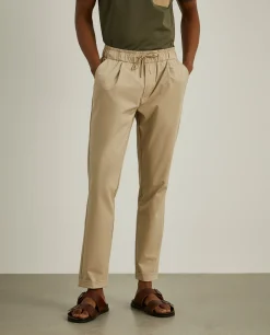 Calças jogger em malha técnica com cordão|LION OF PORCHES Best Sale