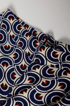 Calças pantalona com padrão geométrico|LION OF PORCHES Cheap