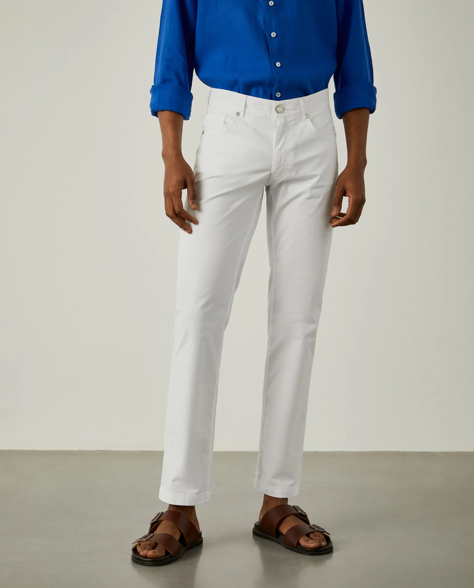 Calças regular fit com cinco bolsos|LION OF PORCHES Sale