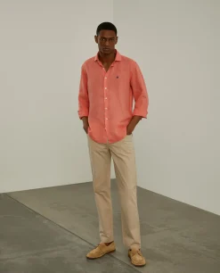Calças regular fit com cinco bolsos|LION OF PORCHES Clearance