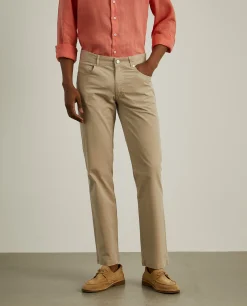 Calças regular fit com cinco bolsos|LION OF PORCHES Clearance