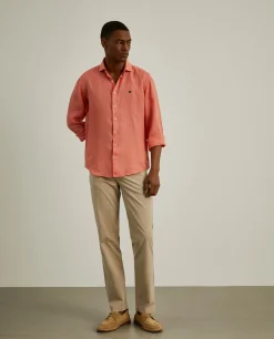 Calças regular fit com cinco bolsos|LION OF PORCHES Clearance