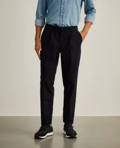 Calças slim fit com pregas|LION OF PORCHES Cheap