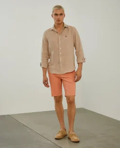 Calções bermuda em algodão|LION OF PORCHES Fashion