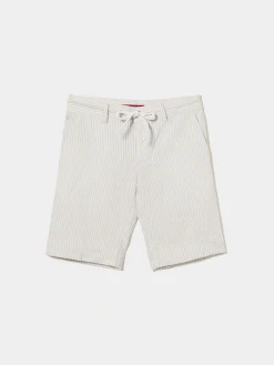 Calções de popeline às riscas|LION OF PORCHES Sale