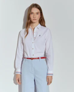 Camisa clássica com riscas|LION OF PORCHES Clearance