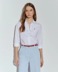 Camisa clássica com riscas|LION OF PORCHES Clearance