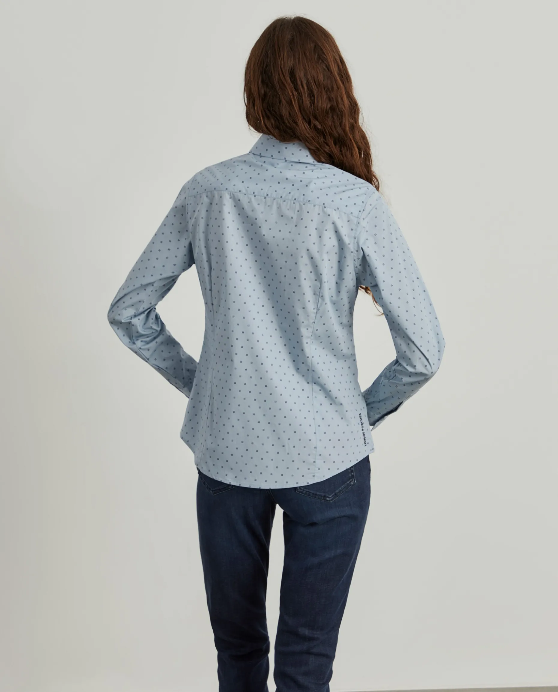 Camisa clássica micro padrão leões|LION OF PORCHES Cheap