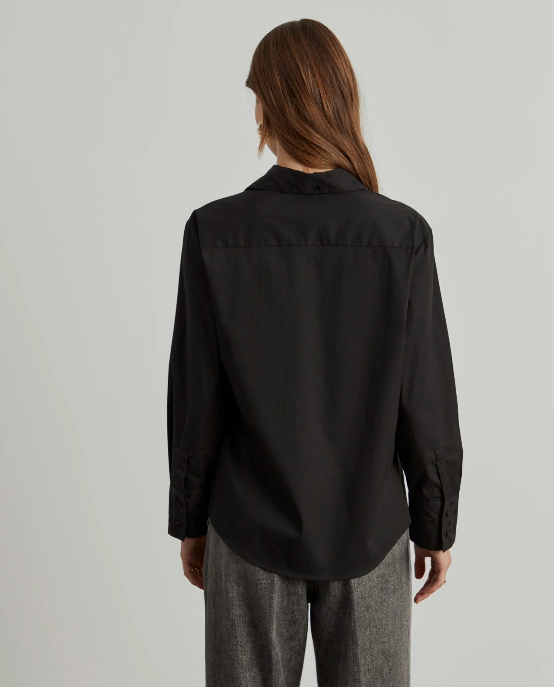 Camisa com punhos bordados|LION OF PORCHES Outlet