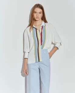 Camisa com riscas coloridas|LION OF PORCHES Sale