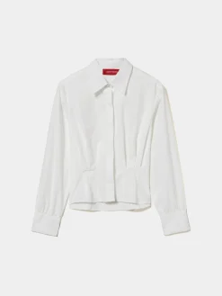 Camisa de algodão com pregas na cintura|LION OF PORCHES Cheap