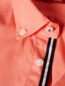 Camisa de algodão riscas em contraste|LION OF PORCHES Store