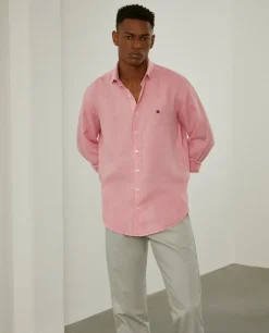 Camisa de linho slim fit|LION OF PORCHES Online