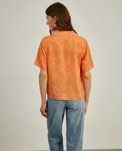 Camisa de manga curta com micro padrão|LION OF PORCHES Online