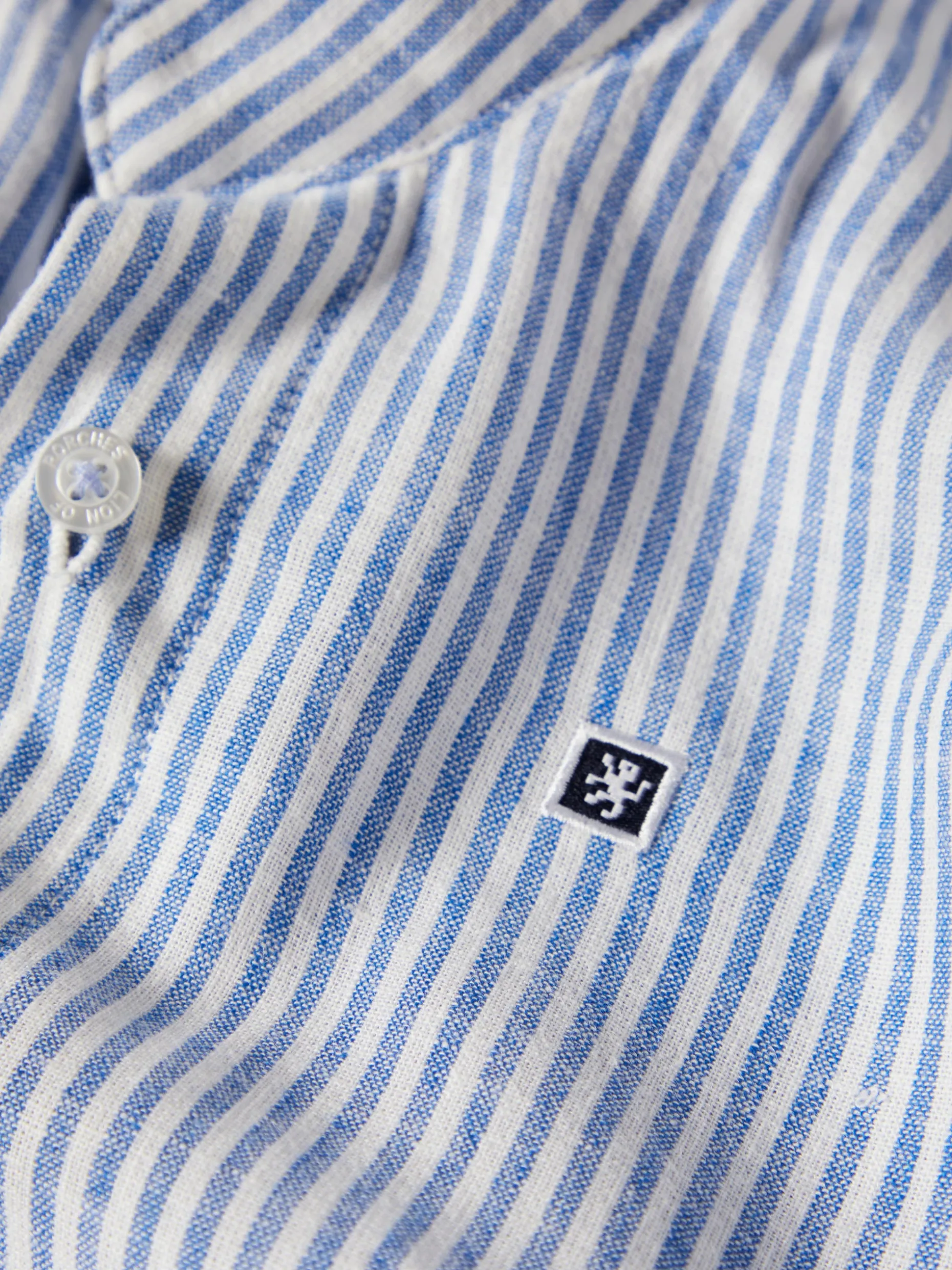 Camisa de riscas com gola mandarim|LION OF PORCHES Fashion