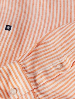 Camisa de riscas em linho|LION OF PORCHES Best Sale