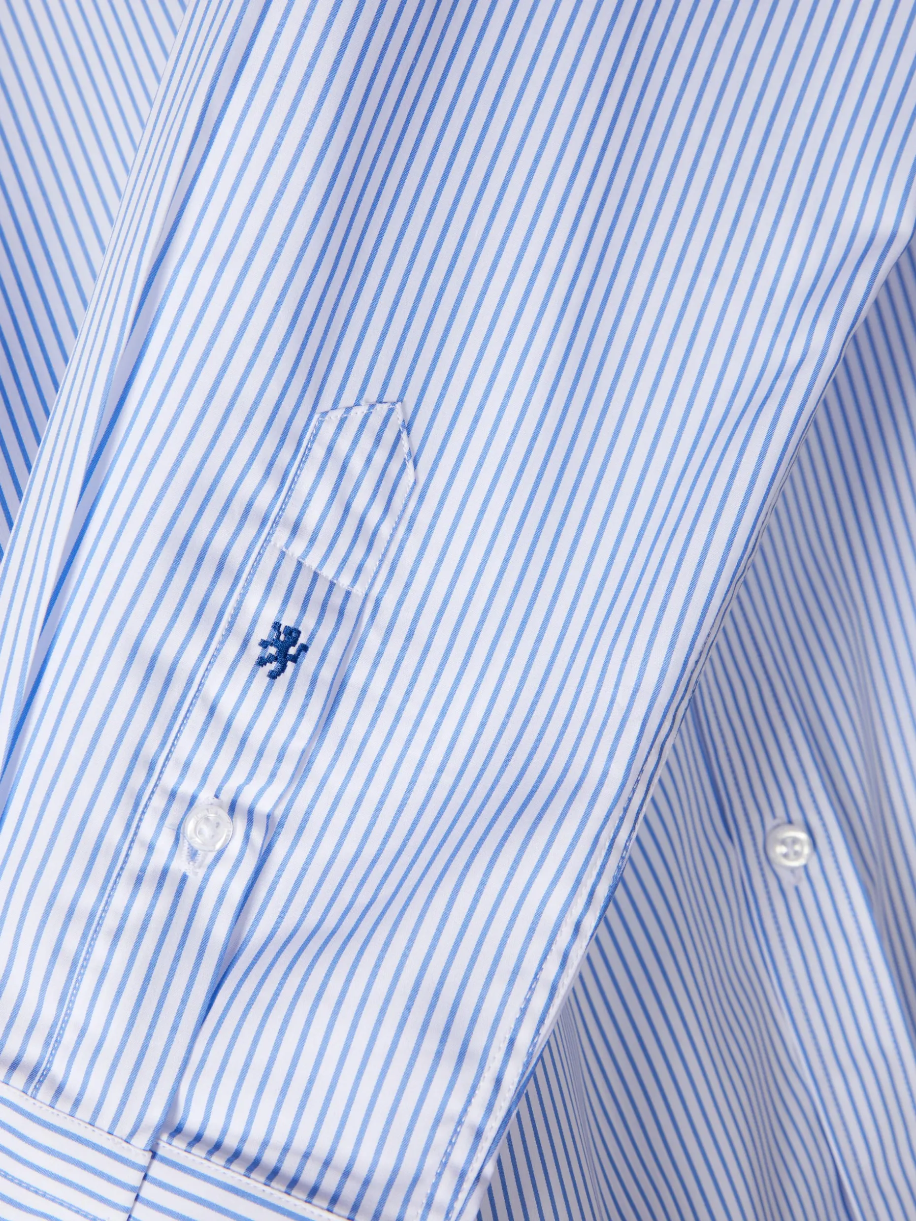 Camisa de riscas slim fit em popelina|LION OF PORCHES Online