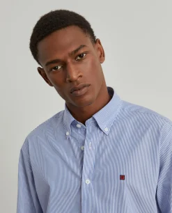 Camisa de riscas slim fit|LION OF PORCHES Best Sale